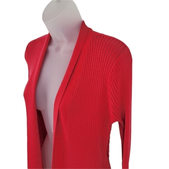 Calvin Klein Open Front Cardigan Pink/Red size s - Picture 3 of 11
